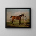 Molly Longlegs avec son jockey - George Stubbs — kehystetty taideteos seinällä