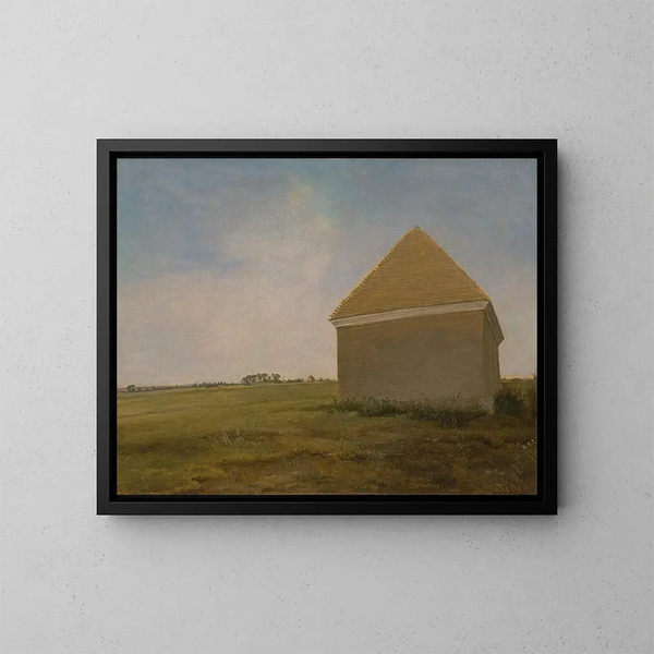 Newmarket Heath avec une maison de nettoyage - George Stubbs — kehystetty taideteos seinällä