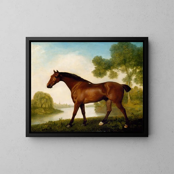 Un chasseur de trappes - George Stubbs — kehystetty taideteos seinällä