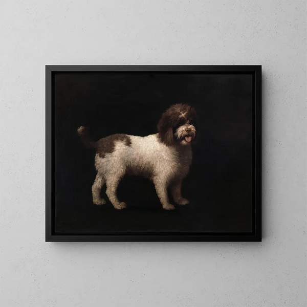 spaniel d'eau - George Stubbs — kehystetty taideteos seinällä