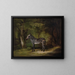 Zèbre - George Stubbs — kehystetty taideteos seinällä