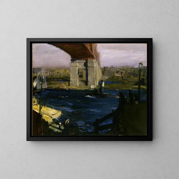 Pont de Blackwell's Island - George Wesley Bellows — kehystetty taideteos seinällä