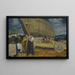 Laivanrakentajien maalaus - George Wesley Bellows — kehystetty taideteos seinällä