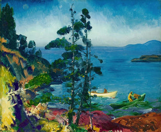 George Wesley Bellows - Evening Blue Tending the Lobster Traps Early Morning.webp