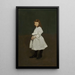 Pieni valkoinen tyttö Queenie Burnett - George Wesley Bellows — kehystetty taideteos seinällä
