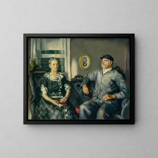 Monsieur et Madame Phillip Wase - George Wesley Bellows — kehystetty taideteos seinällä