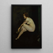 Nuori alaston tyttö neiti Leslie Hall - George Wesley Bellows — kehystetty taideteos seinällä