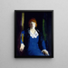 Portrait de Florence Pierce - George Wesley Bellows — kehystetty taideteos seinällä