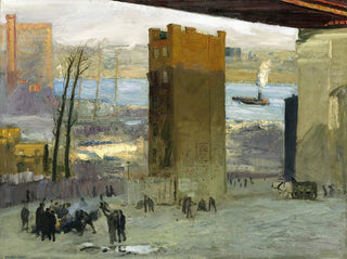 Le Lonesome Tenement - George Wesley Bellows — näkymä teoksesta