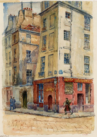 GeorgesHenri Manesse - Au coin de la rue Serpente et de la rue Mignon.webp