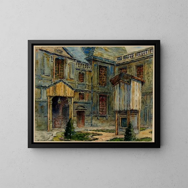 Museo Carnavaletin sisäpiha, rue de Sévigné - Georges-Henri Manesse — kehystetty taideteos seinällä