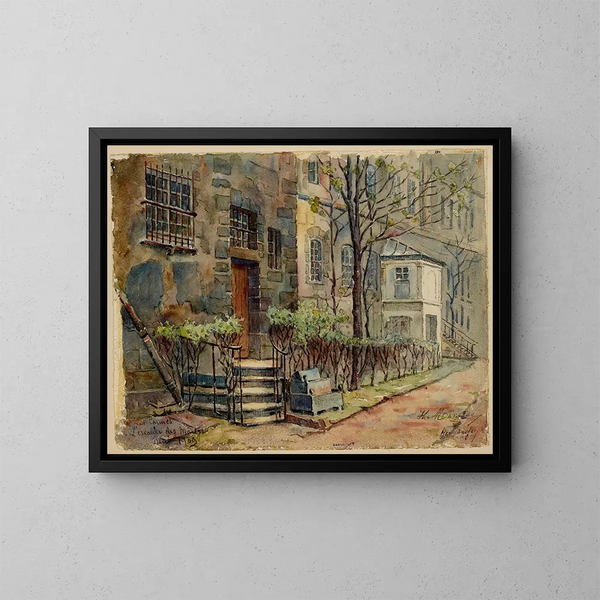 Couvent des Carmes, escalier des Martyrs, rue de Vaugirard - Georges-Henri Manesse — kehystetty taideteos seinällä