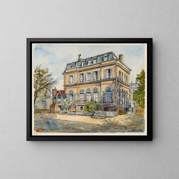 Hôtel de la princesse Belgiojoso, 28 rue du Montparnasse - Georges-Henri Manesse — kehystetty taideteos seinällä
