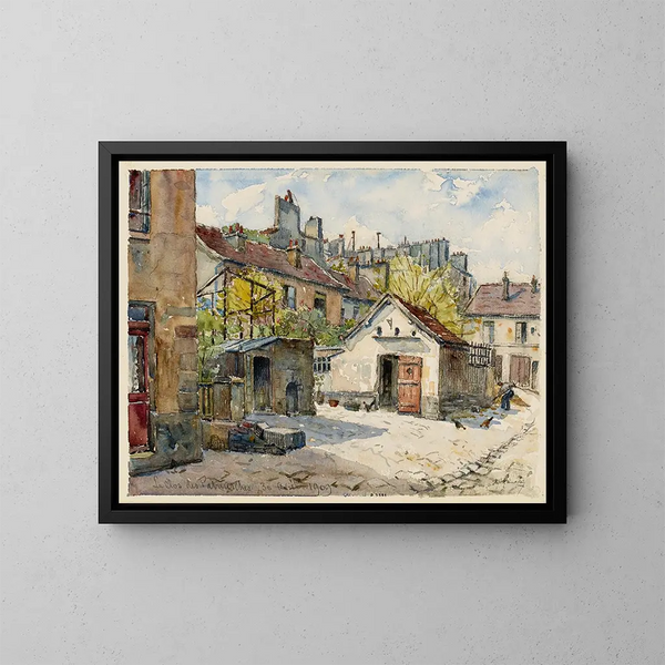 Le clos des Patriarches, 10 rue de l'Épée de Bois - Georges-Henri Manesse — kehystetty taideteos seinällä
