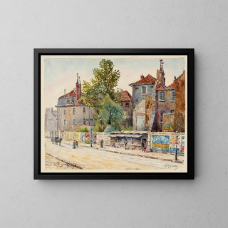 Prison du Cherche-Midi, rue du Cherche-Midi au coin du boulevard Raspail - Georges-Henri Manesse — kehystetty taideteos seinällä