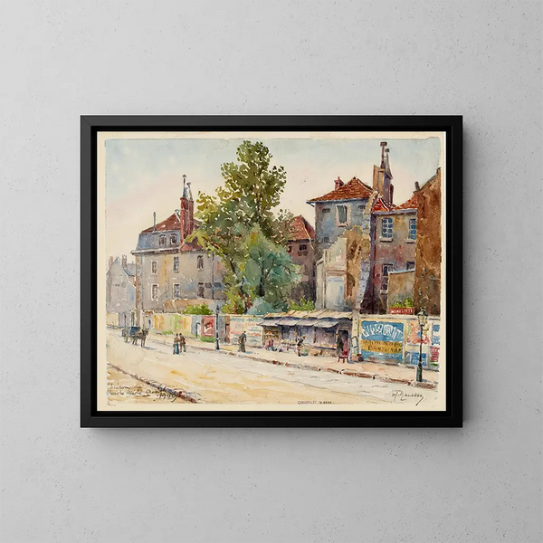 Prison du Cherche-Midi, rue du Cherche-Midi au coin du boulevard Raspail - Georges-Henri Manesse — kehystetty taideteos seinällä