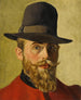 Autoportrait - Georges Émile Lebacq — näkymä teoksesta