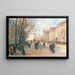 Paris Flâneurit Madeleinella - Georges Fraipont — kehystetty taideteos seinällä