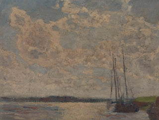 Näkymä Scheldt-joelta - Georges Léon Ernest Buysse — näkymä teoksesta