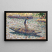 Un Pêcheur - Georges Seurat — kehystetty taideteos seinällä