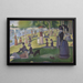 "Erään sunnuntai-iltapäivän suuri Jatte -saarella" - Georges Seurat — kehystetty taideteos seinällä