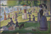 "Erään sunnuntai-iltapäivän suuri Jatte -saarella" - Georges Seurat — näkymä teoksesta