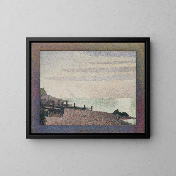 Soirée à Honfleur - Georges Seurat — kehystetty taideteos seinällä