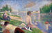 Loppuharjoitus Asnièresin uimarien varten - Georges Seurat — näkymä teoksesta