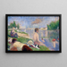 Loppuharjoitus Asnièresin uimarien varten - Georges Seurat — kehystetty taideteos seinällä