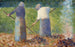 Faneurs-maalaus Montfermeilissä - Georges Seurat — näkymä teoksesta