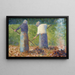 Faneurs-maalaus Montfermeilissä - Georges Seurat — kehystetty taideteos seinällä