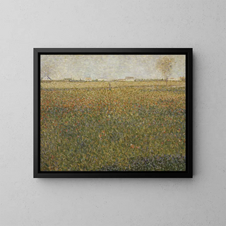 La Luzerne à Saint-Denis - Georges Seurat — kehystetty taideteos seinällä