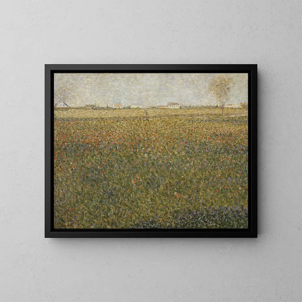 La Luzerne à Saint-Denis - Georges Seurat — kehystetty taideteos seinällä
