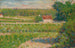 Talon punaisella katolla - Georges Seurat — näkymä teoksesta