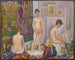 Les poseuses ensemble - Georges Seurat — näkymä teoksesta
