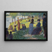 Öljyinen luonnosmaalaus teoksesta La Grande Jatte - Georges Seurat — kehystetty taideteos seinällä