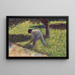 Maalaiskuva with a Hara - Georges Seurat — kehystetty taideteos seinällä