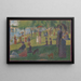 Harjoitus sunnuntai-iltapäivänä Grande Jatte -saarella - Georges Seurat — kehystetty taideteos seinällä