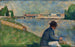 Harjoitus Asnièresin uimarien varten - Georges Seurat — näkymä teoksesta