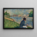 Harjoitus Asnièresin uimarien varten - Georges Seurat — kehystetty taideteos seinällä