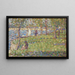 Tutkimus La Grande Jatte - Georges Seurat — kehystetty taideteos seinällä