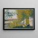 Le pont à Bineau - Georges Seurat — kehystetty taideteos seinällä