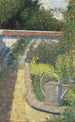 Kastelukannu Raincyn puutarhassa - Georges Seurat — näkymä teoksesta
