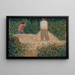 Kaksi kivenhakkaajaa - Georges Seurat — kehystetty taideteos seinällä
