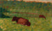 Lehmät niityllä - Georges Seurat — näkymä teoksesta