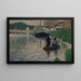Näkymä Seine-joelle - Georges Seurat — kehystetty taideteos seinällä