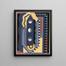 Collection décors et couleurs Pl04 - Georges Valmier — kehystetty taideteos seinällä