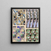 Collection décors et couleurs Pl05 - Georges Valmier — kehystetty taideteos seinällä