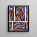 Collection décors et couleurs Pl10 - Georges Valmier — kehystetty taideteos seinällä