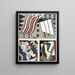 Collection décors et couleurs Pl14 - Georges Valmier — kehystetty taideteos seinällä